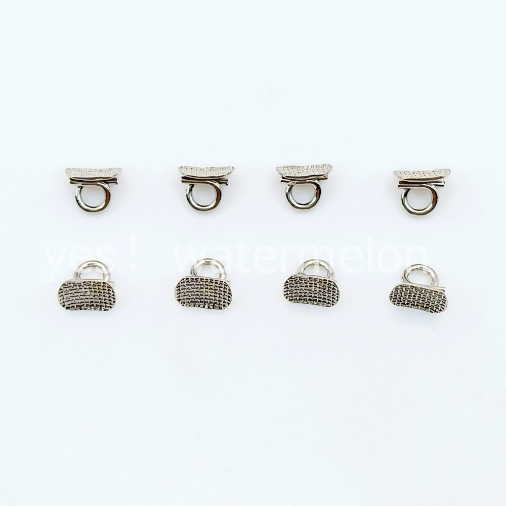 100 Pcs Dental Orthodontic Direct Bond Eyelet Rectangular Base Lingual Button