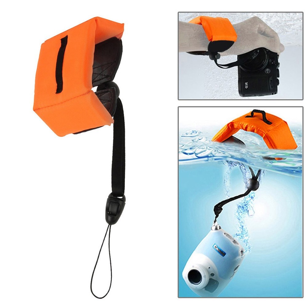 Camera Floating Wrist Strap Adjustable Wristband for Waterproof Camera (Orange)