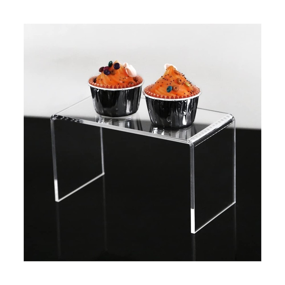 Claytonic Durable 4-Pack Large Clear 4mm Thick Acrylic Display Risers for Fun...
