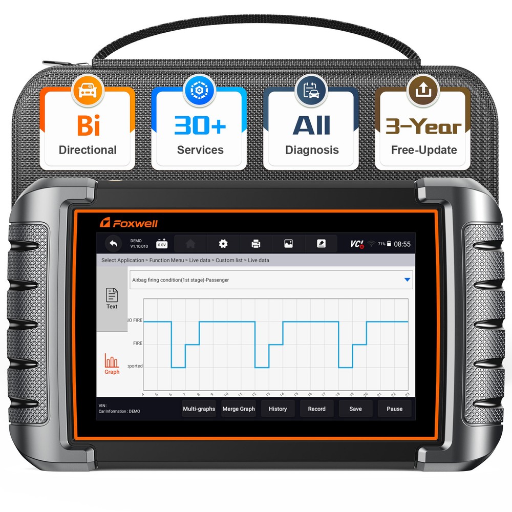 Foxwell NT809 Bidirectional All System Diagnostic Tool EPB SAS TPMS OBD2 Scanner