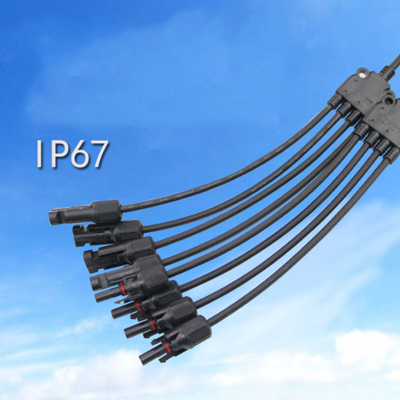 Solar Panel Y Branch Cable Connection Adapter Connector Extension Waterproof US
