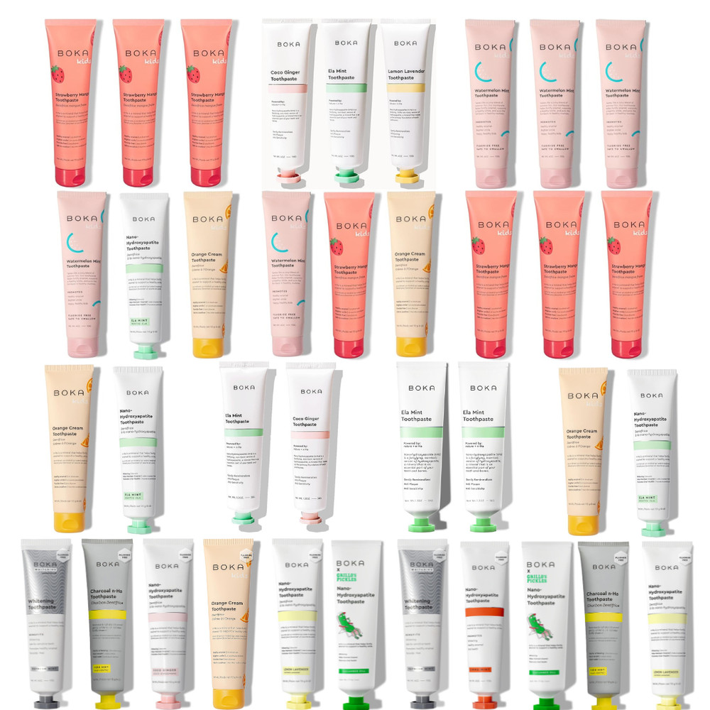 Boka Fluoride Free Toothpaste - Nano Hydroxyapatite, Remineralizing, Sensitive T