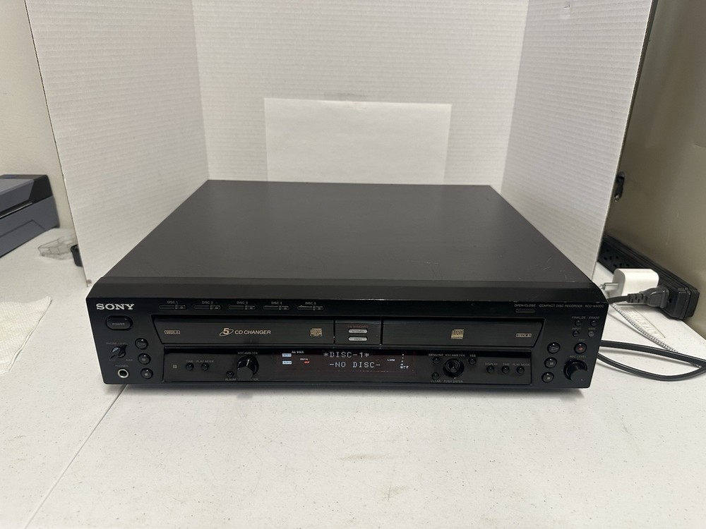 Sony RCD-W500C CD Changer and Recorder Deck A Does Not Open Close