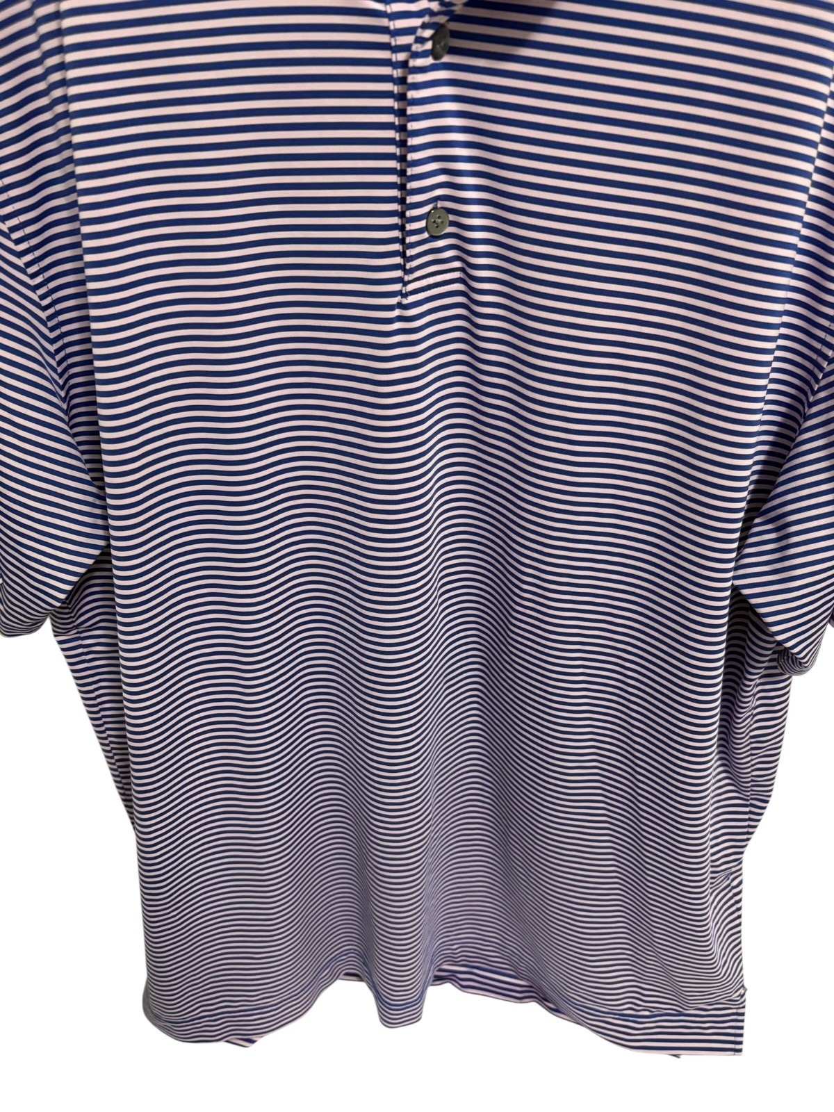 FootJoy Polo Golf Shirt Striped Print Performance Stretch Size XXL