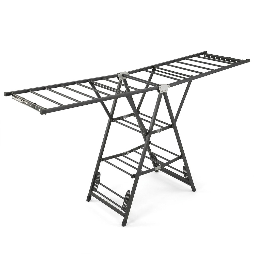 70.87in Clothes Drying Rack Foldable Laundry Drying Rack with Height-Adjustable