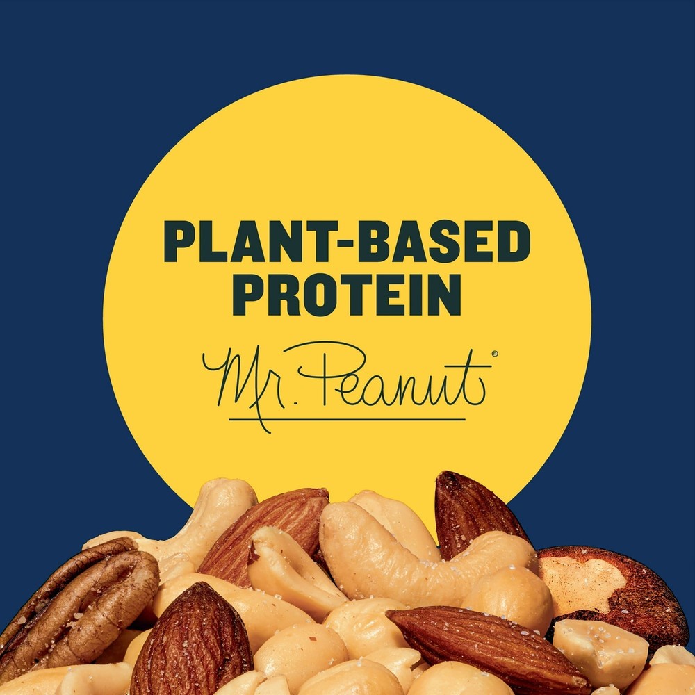 PLANTERS Salted Mixed Nuts, Party Snacks, Plant-Based Protein 10.3oz (2 Pack)