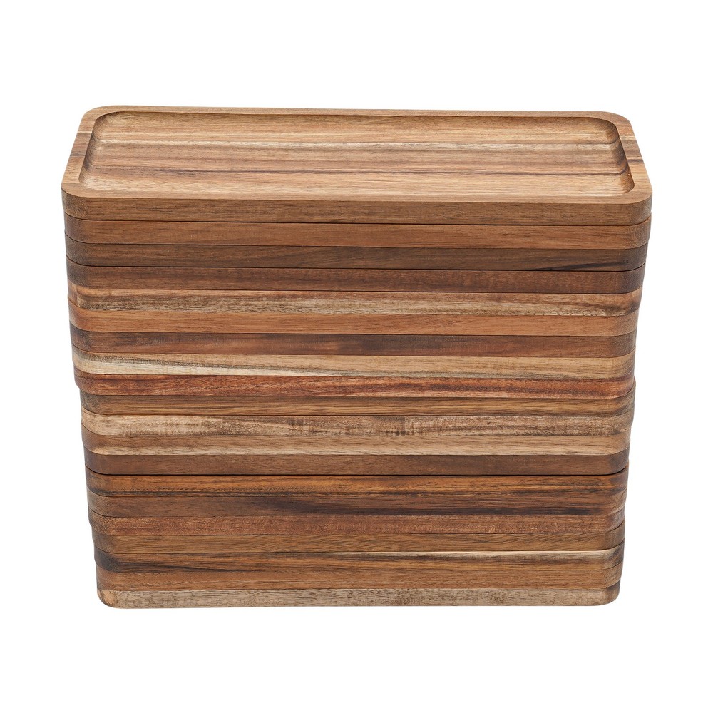 20x Rectangle Serving Wood Tray For Tea Tray Coffee Table Tay kitchen Tableware