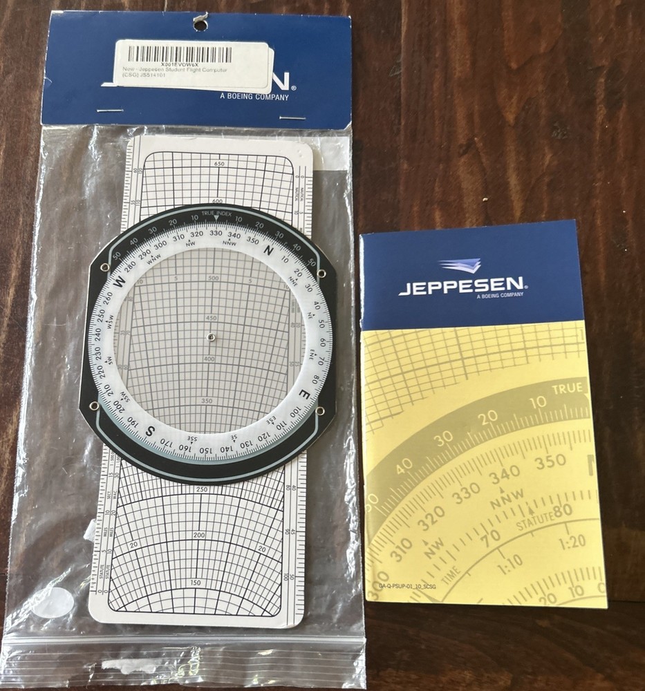 Jeppesen CSG Student Flight Computer w/ Manual In Original Packaging