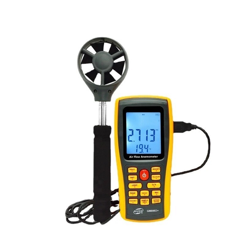 Split-type Anemometer / Multifunctional Air Temperature and Airflow Meter