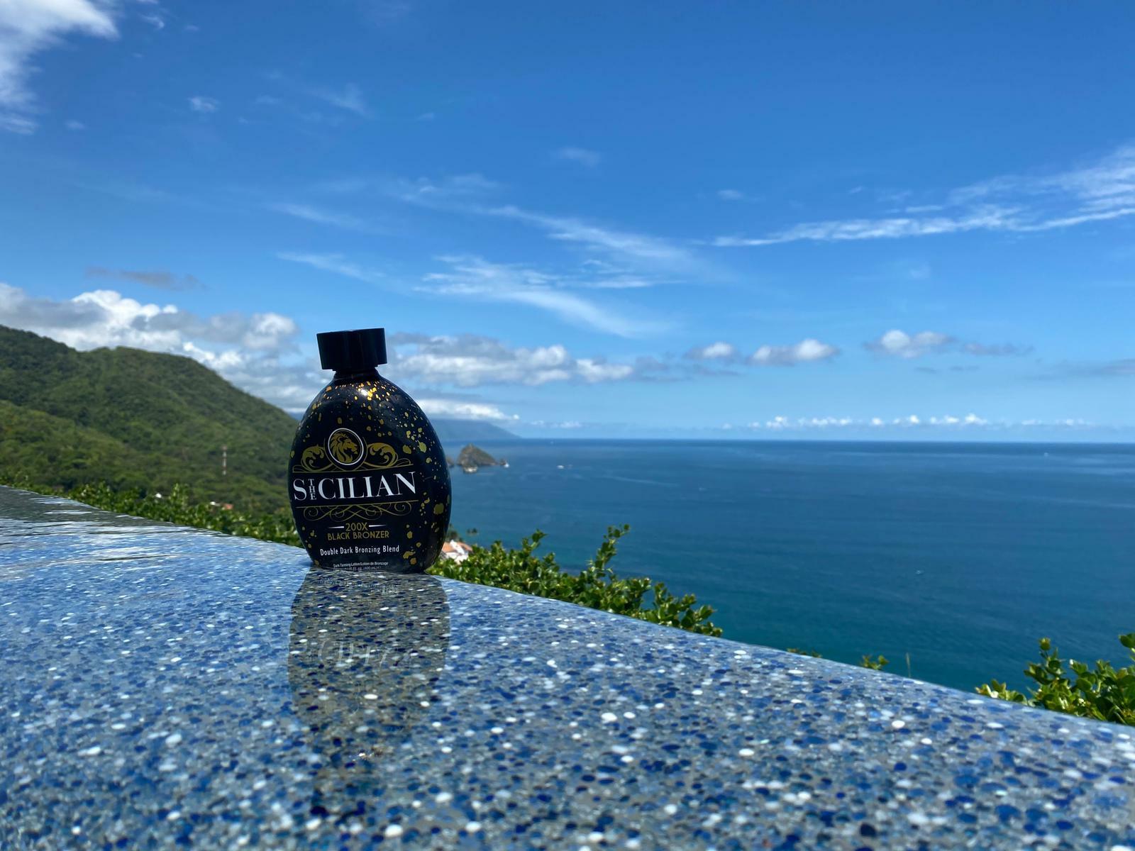 2024 The Sicilian 200x Double Dark Black Bronzer Tanning Lotion Indoor / Outdoor