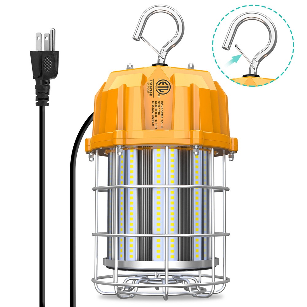 80Watt LED Construction Work Light Portable Temporary Jobsite Building Workshop