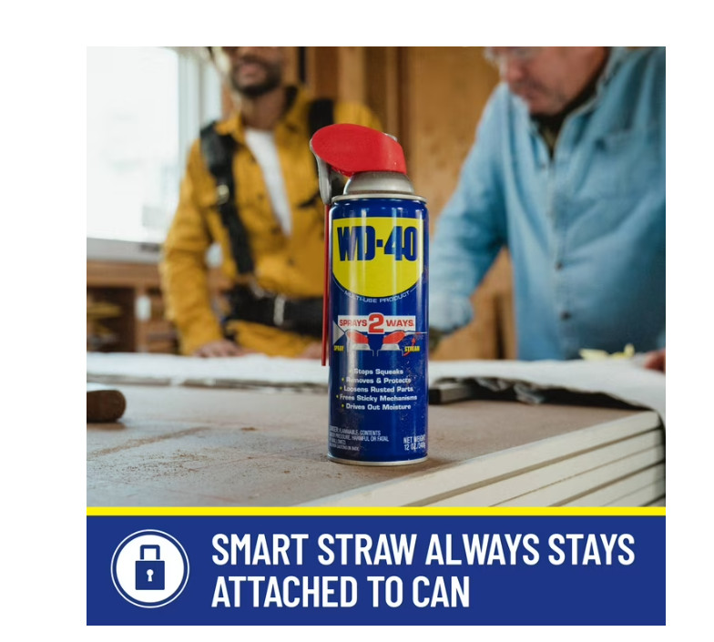 3 PACK Multi Purpose Original WD-40 Formula 8oz Lubricant Spray w/. Smart Straw