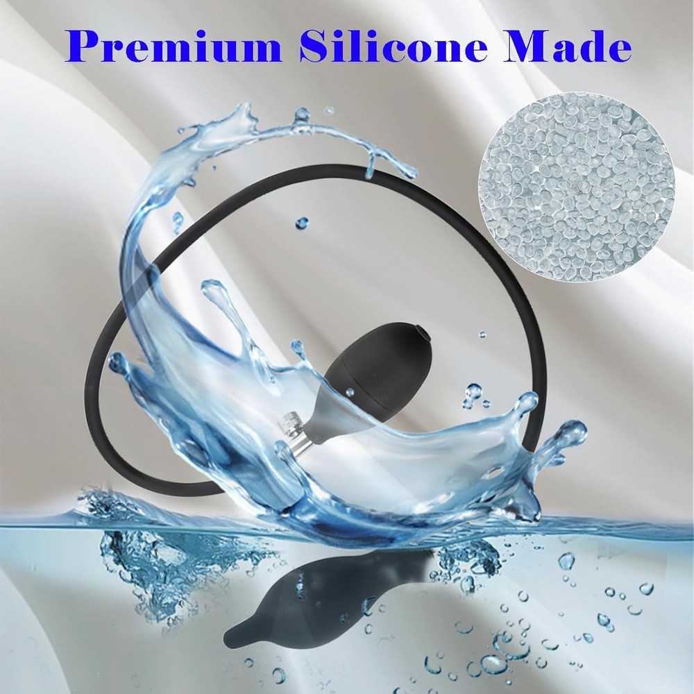 Adjustable Inflatable Butt Plug with Manual Pump for Personalized Comfort