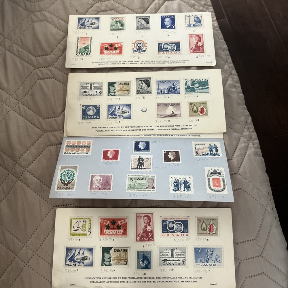 Canadian Commemorative Postage Issues Souvenir Card