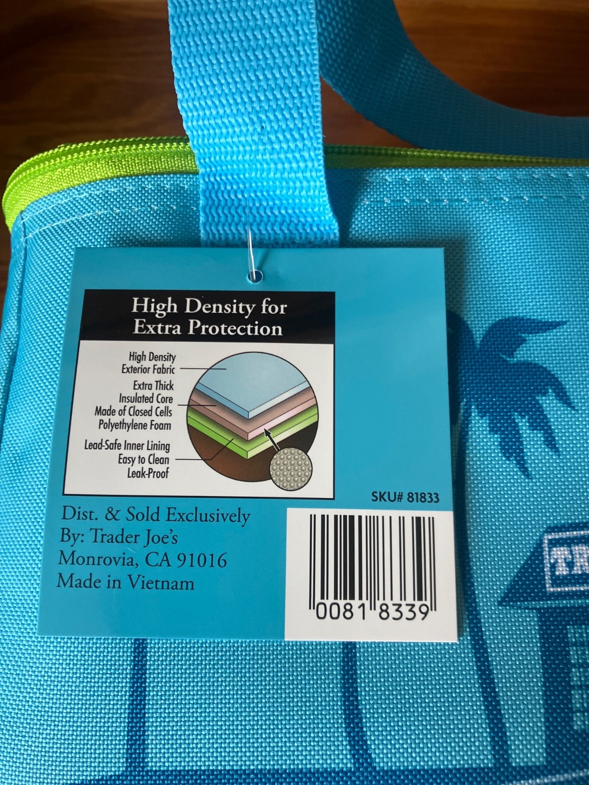 Trader Joe’s Mini Insulated BAG /TOTE BLUE LIMITED IN HAND. MORE AVAILABLE