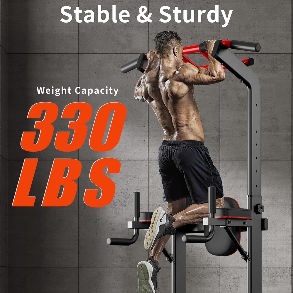SogesHome Pull Up Bar and Dip Station Heavy Duty Adjustable