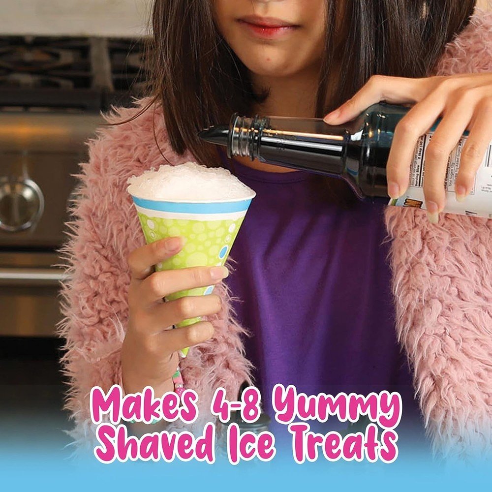 3-Pack Shaved Ice Syrup: Cherry, Grape & Blue Raspberry, No Refrigeration Needed
