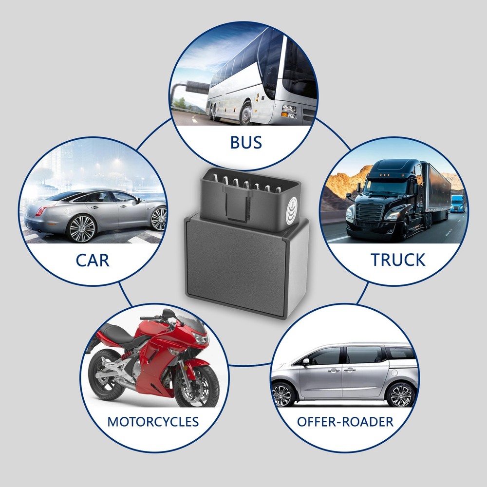 4G LTE GPS Tracker Real-time Positioning OBD Tracker Support IOS & Android Apps