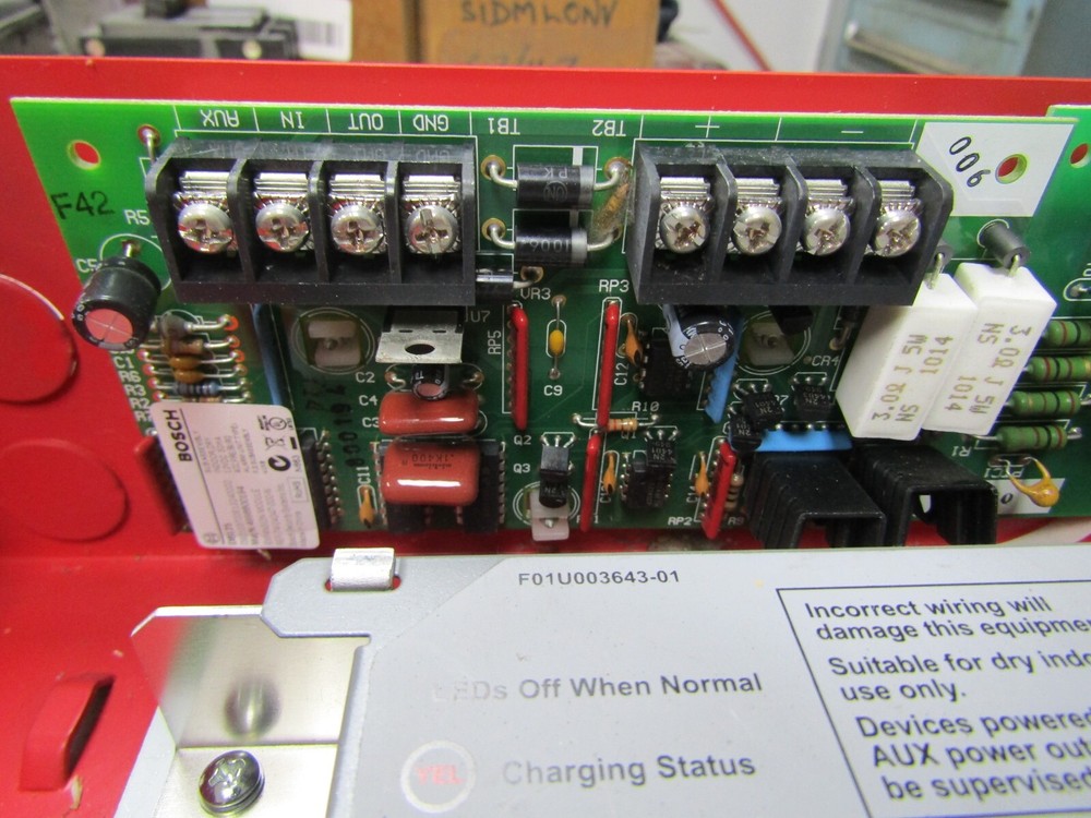 BOSCH PROTECTED PREMISES CONTROL PANEL W/ RADIONICS FIRE CONTROL PANEL D9412GV2