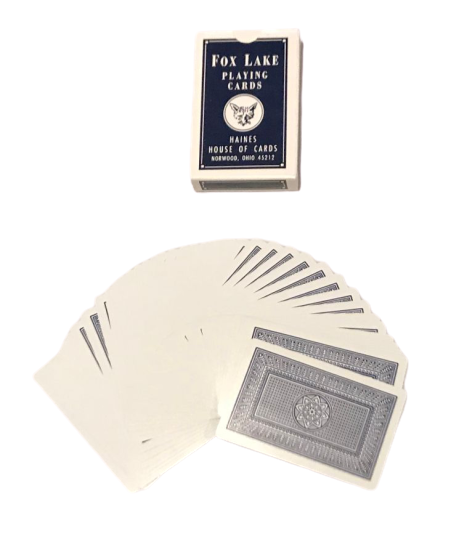 BLUE FORCE DECK 50 50 Magic Trick Find A Playing Card Close Up Half Forcing Gaff
