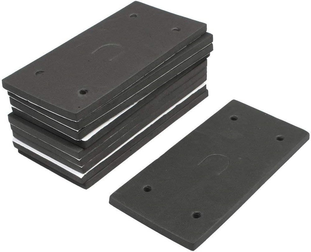 10pcs Durable Black Foam Replacement Sanding Pad Set for Sander - Easy Install