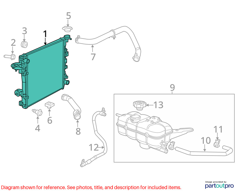 18 DODGE RAM 2500 RADIATOR ASSEMBLY 6.4L