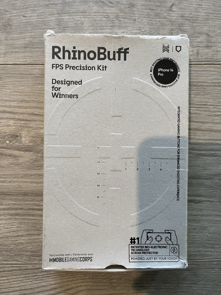 RhinoBuff FPS Precision Kit Gaming Bumper Case Sensor Button iPhone 14 Pro