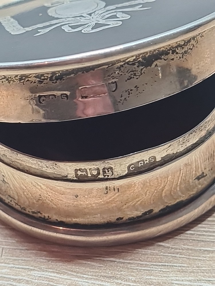 Sterling Silver Pill/Powder Box Art Deco
