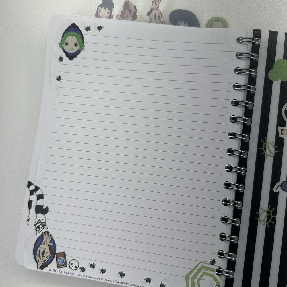 Beetlejuice Character Tab Journal & Recently Deceased Notebook NEW