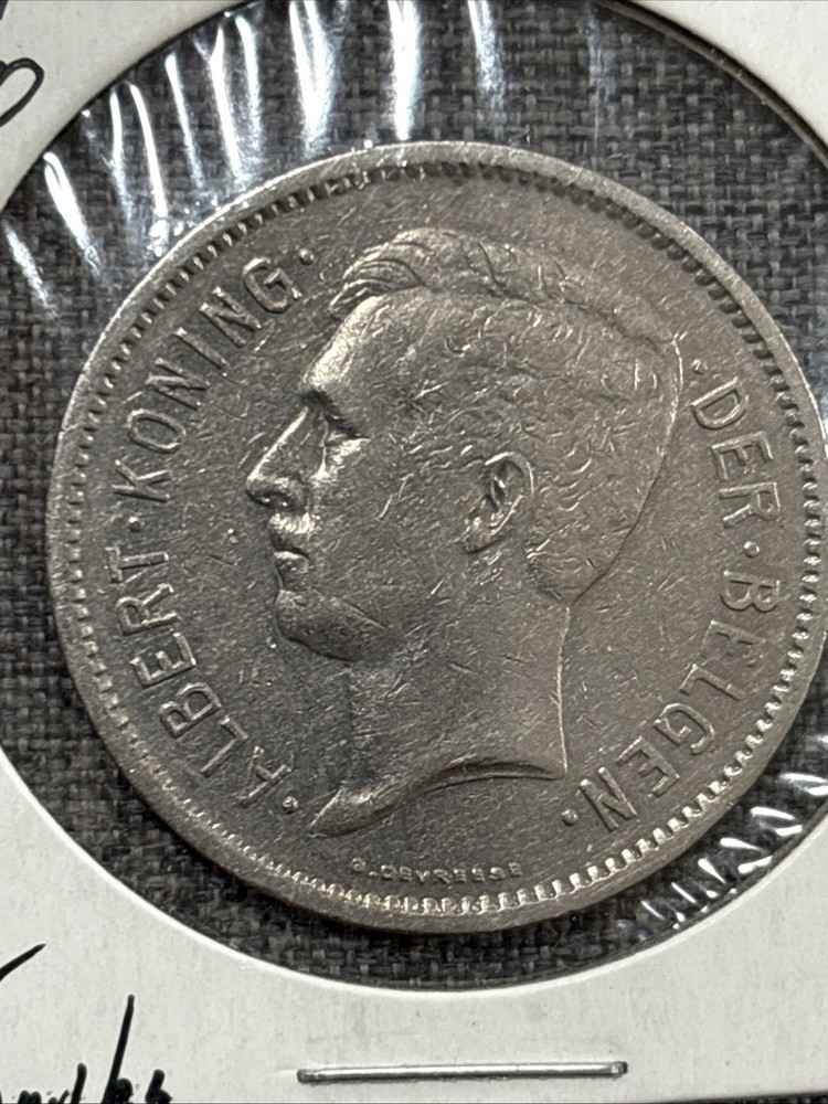 1930 Belgium 5 Francs