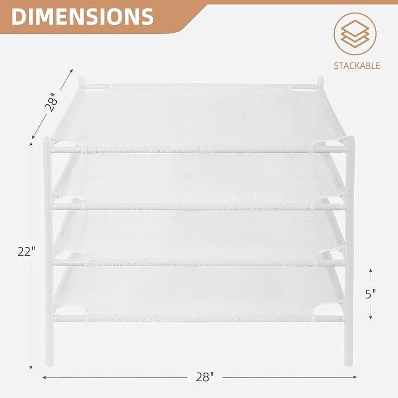 Flat Mesh Drying Rack Sweaters Clothes Toys Fast Drying Stackable Portable New