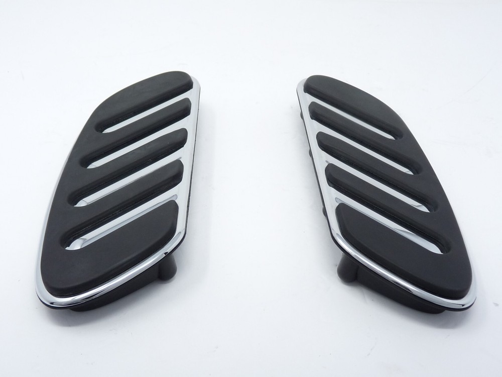 GENUINE HARLEY DAVIDSON CENTERLINE PASSENGER SWEPT WING FOOTBOARD INSERTS NICE!