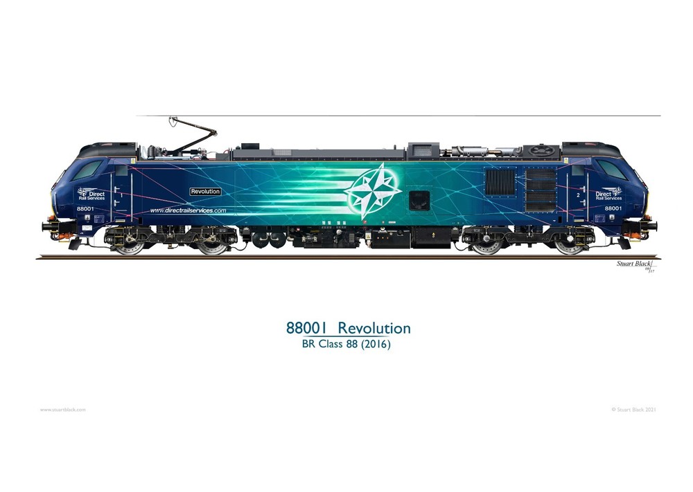 BR Class 88 88001 'Revolution' - Print