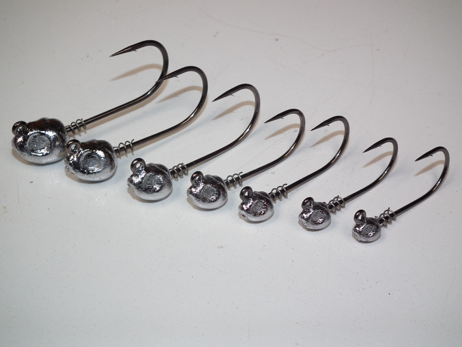 Bullhead Screw Lock Collar Jig Mold 1/8-1oz 32824 Soft Plastics Swimbait USA 3RD