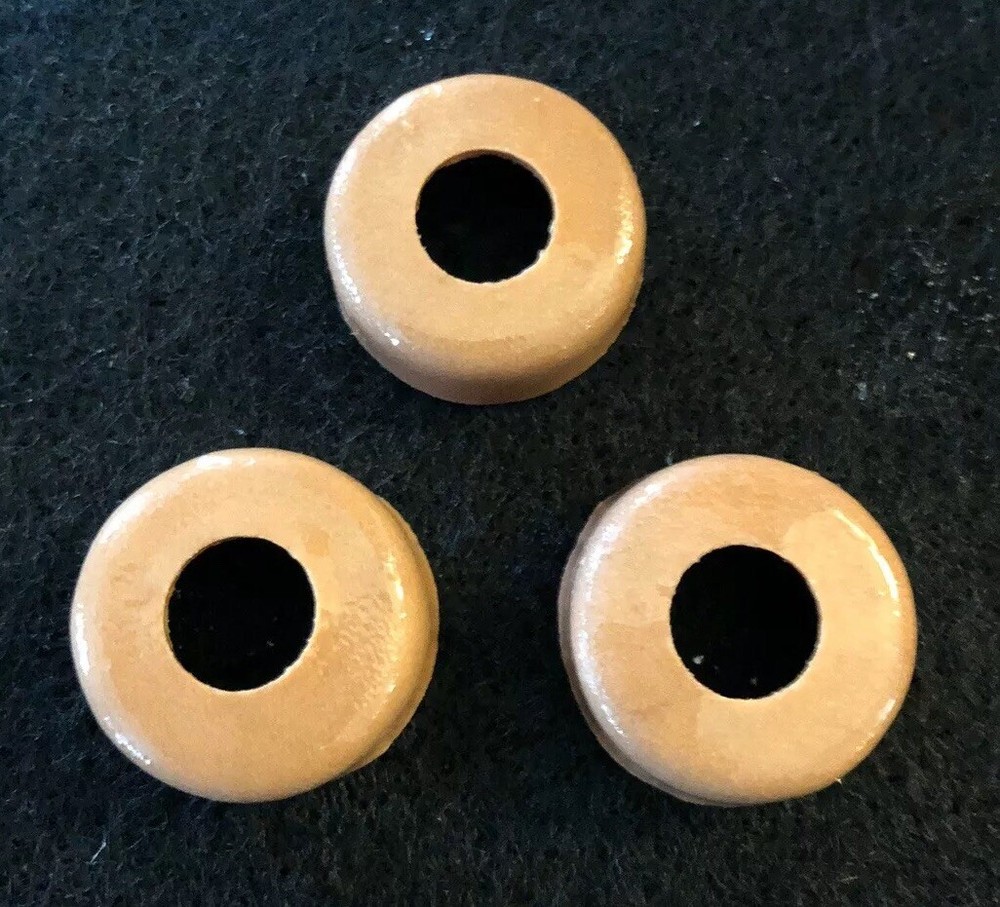 Three (3) Coleman (same as part #216-5091) - Leather Pump Cups