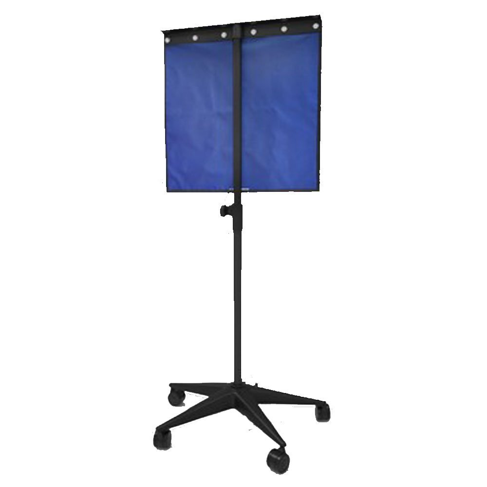 Lead X-Ray Shield - 3 Sizes, Blue, 5 Caster Base, USA Made