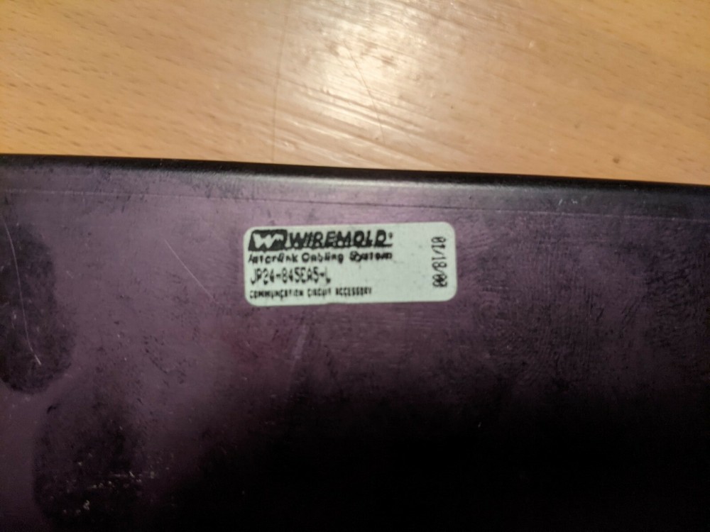 Wiremold Interlink Cabling System 24 Port Category 5 Patch Panel JP24 845EA5L