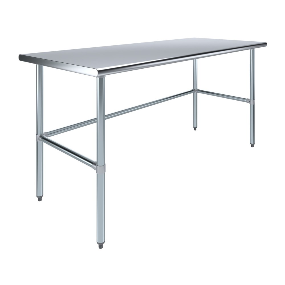 30" X 72" Stainless Steel Open Base Table | NSF Prep Metal Work Table