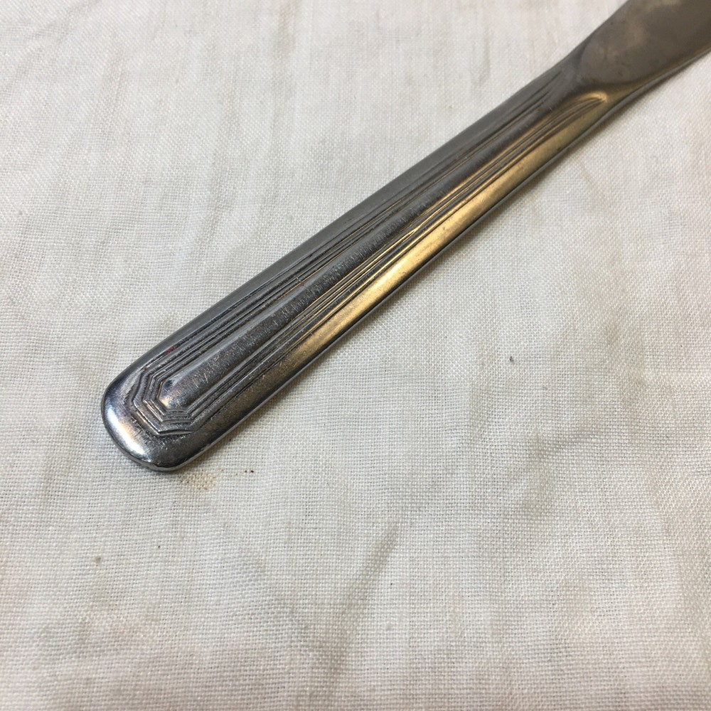 ABC Stainless Flatware Dinner Knife 8.5 Inches Art Deco