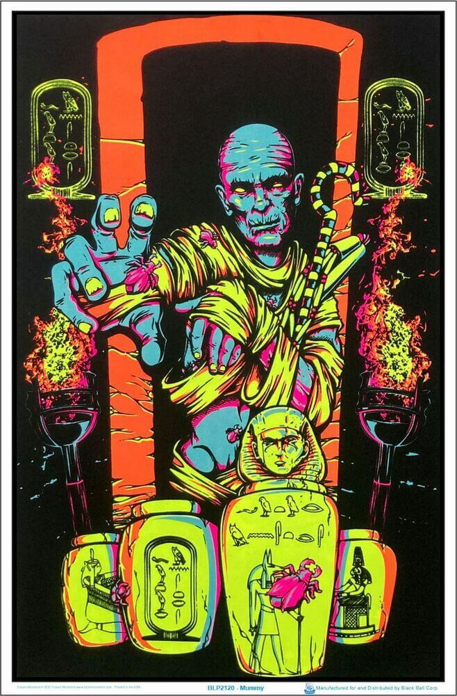 Mummy Blacklight Poster 23" x 35"