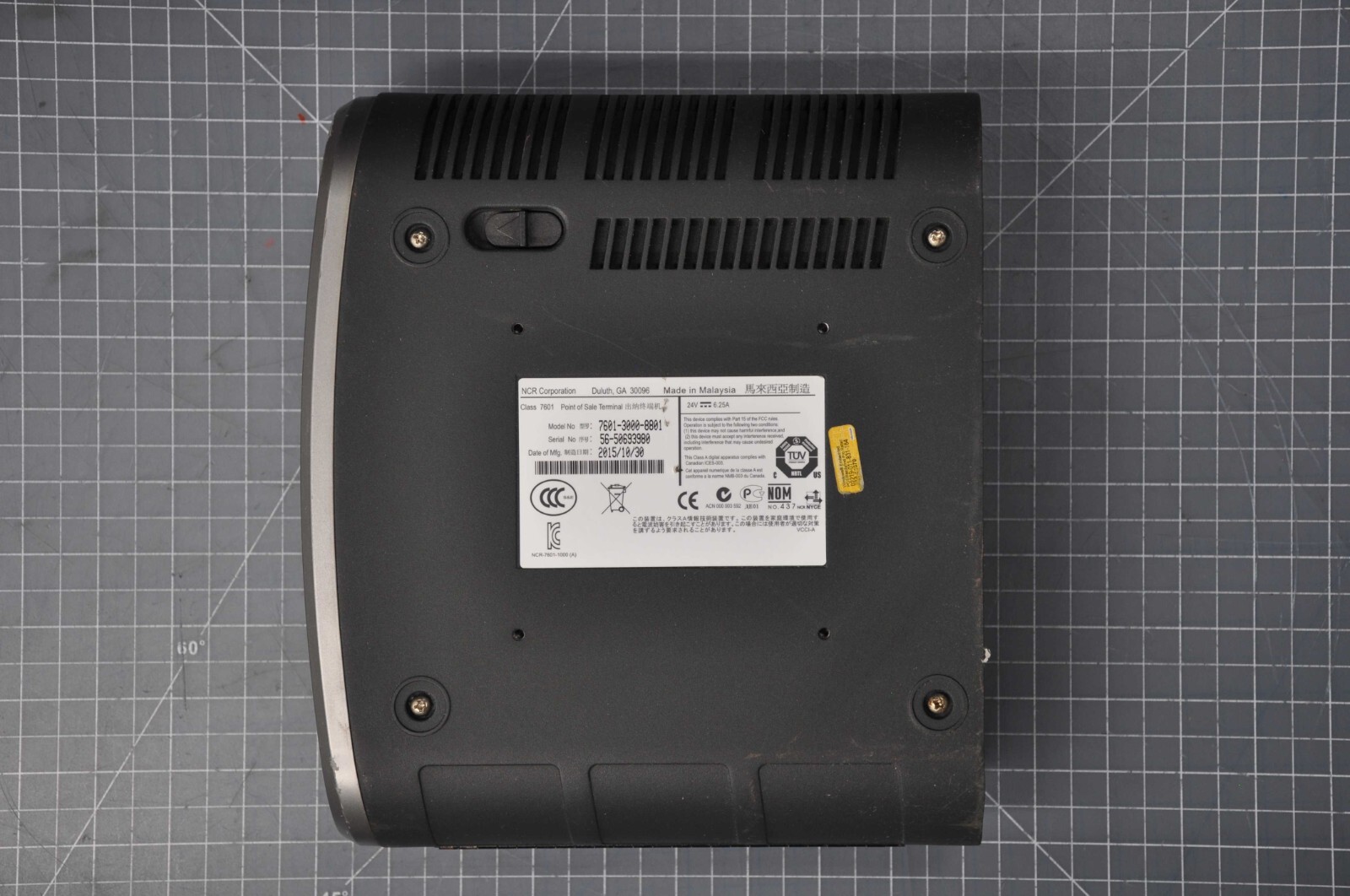 NCR 7601 Real Point of sale terminal 60 Dual Core 2.3 GHz Grade B 7601-3000-8801