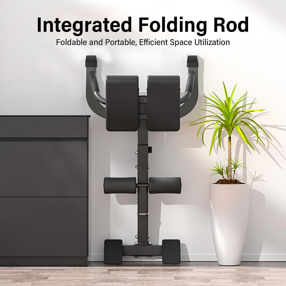 Roman Chair Back Hyperextension Bench Machine Adjustable Back Exercise Strength