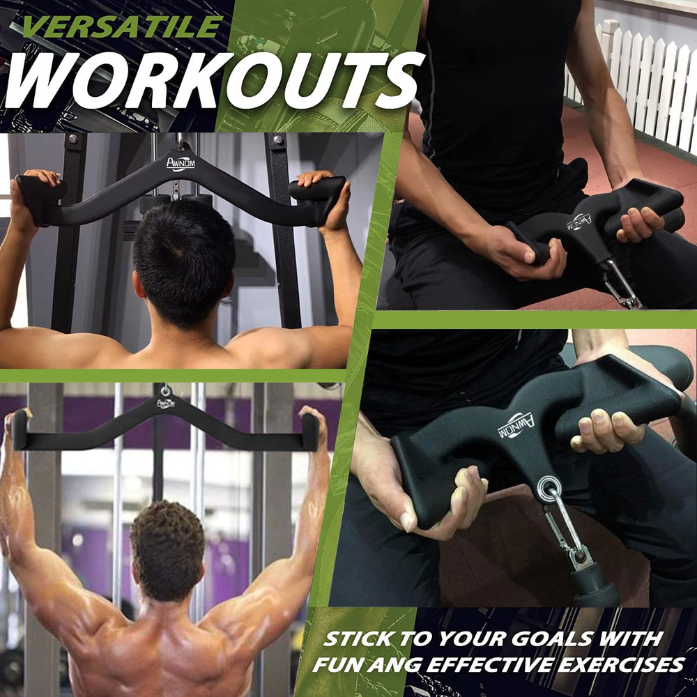 LAT Pulldown Attachments for Cable Machines, Cable Machine Attachments for Home