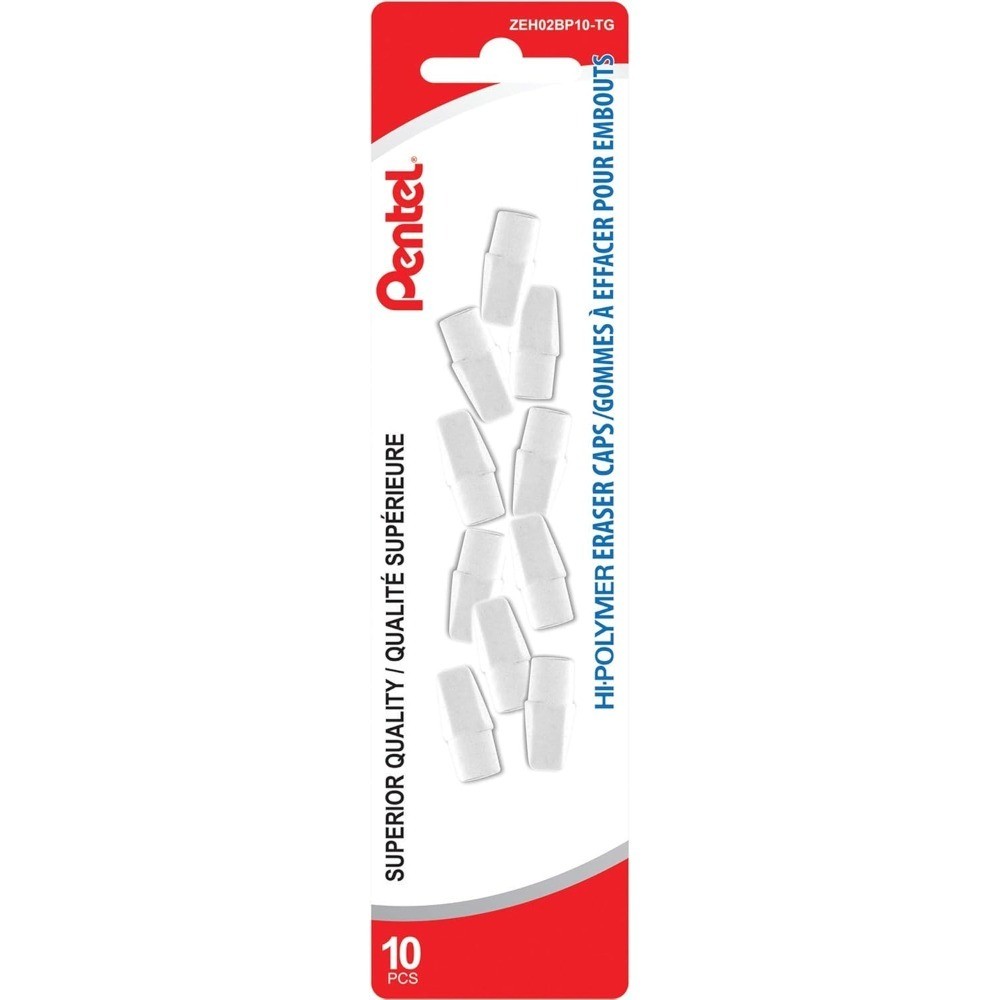 High-Polymer White Erasers, 10-Pack Soft Erasers for Pencils, Precision