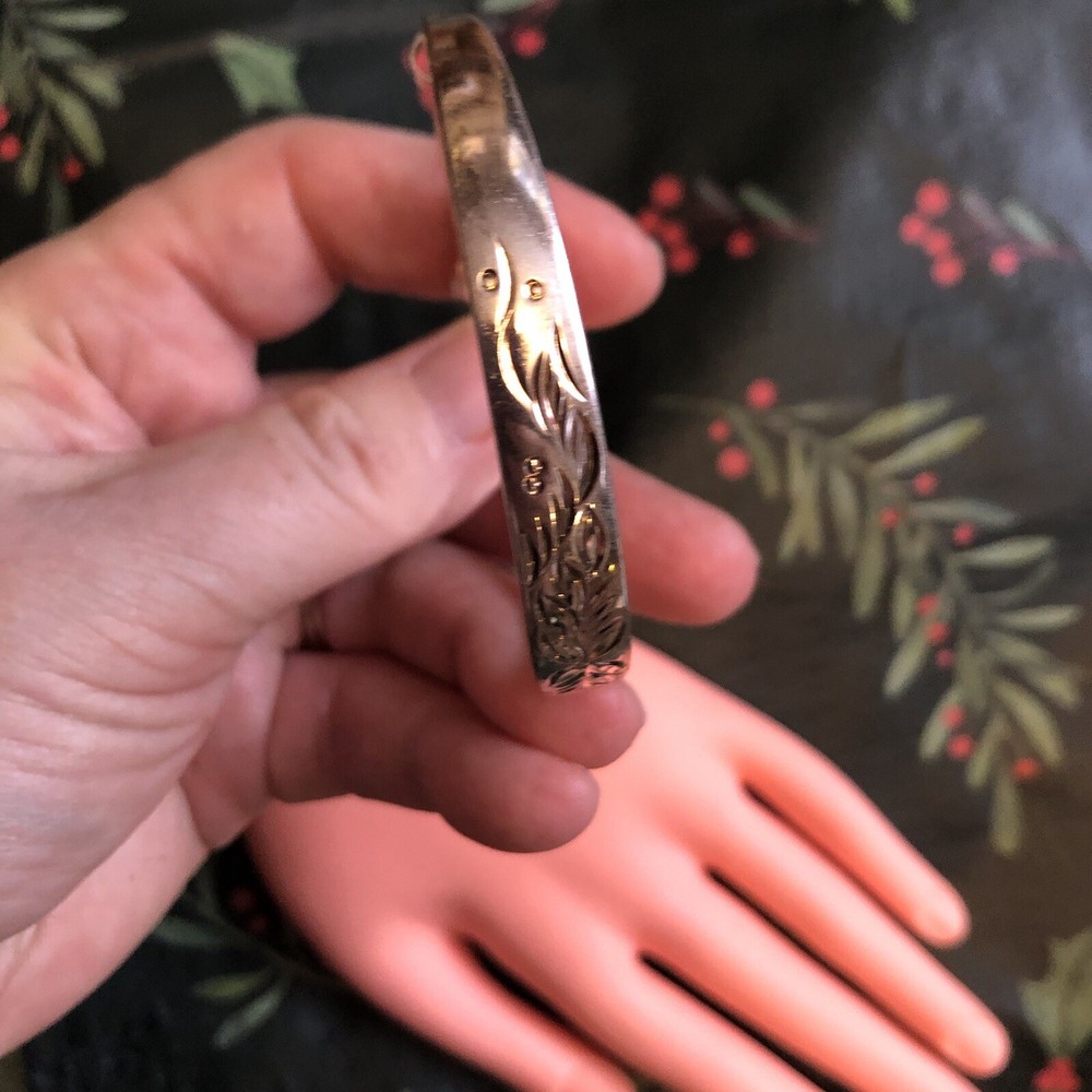 925 Silver Engraved Bangle