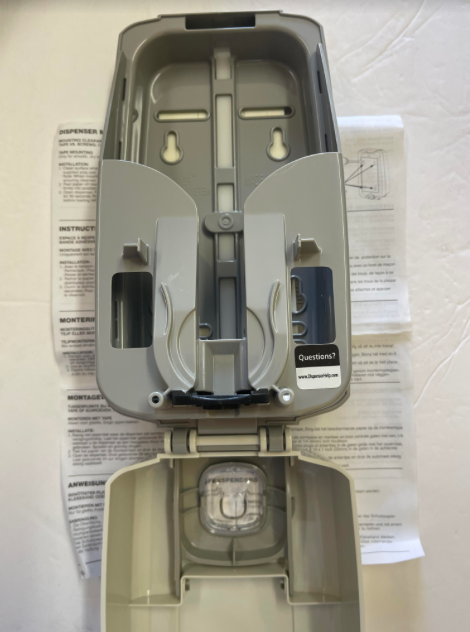 Unisource Dispenser, Push-Style, Gray