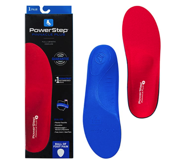 Powerstep Full Length Orthotics Arch Heel Support Insole
