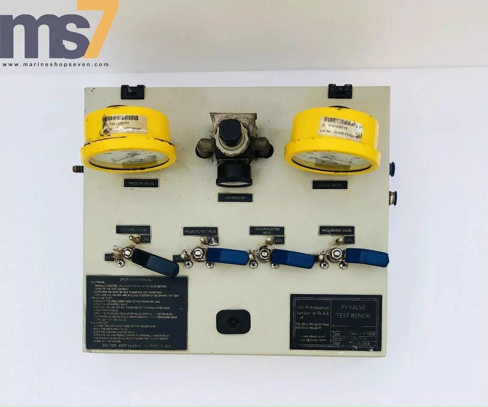 ABS PV 1956 PRESSURE VACUUM TEST BENCH #2