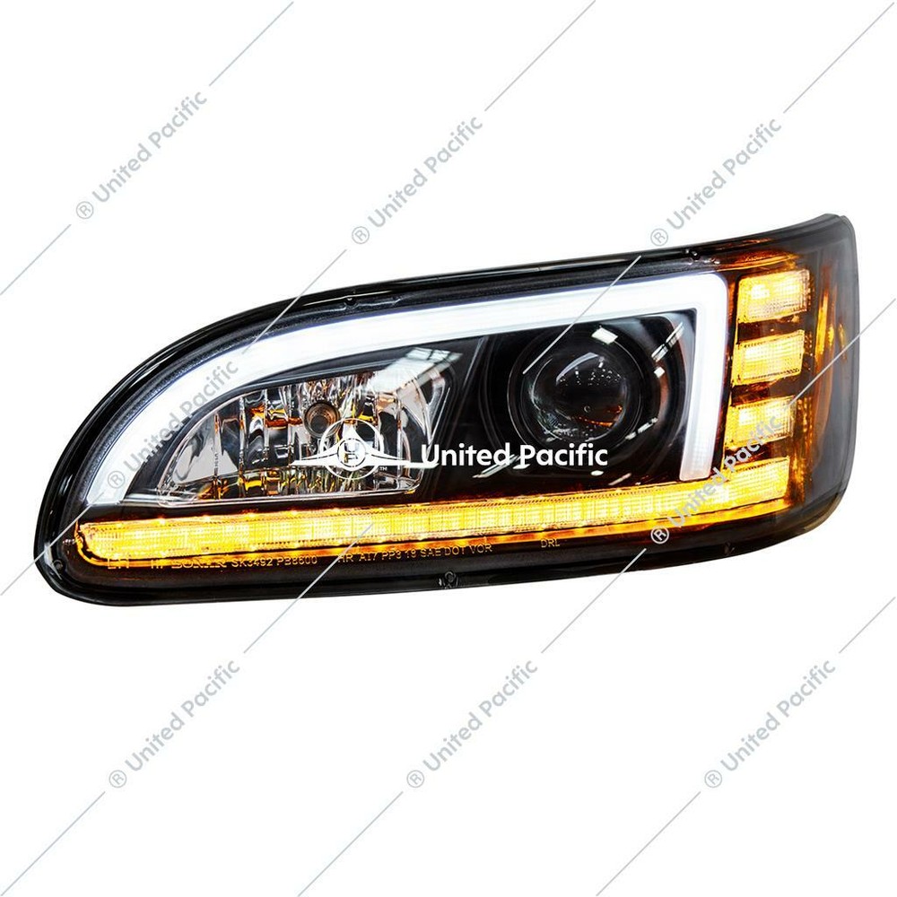 Peterbilt 386 387 Projection Headlight blacked out, LED sequential turn signal