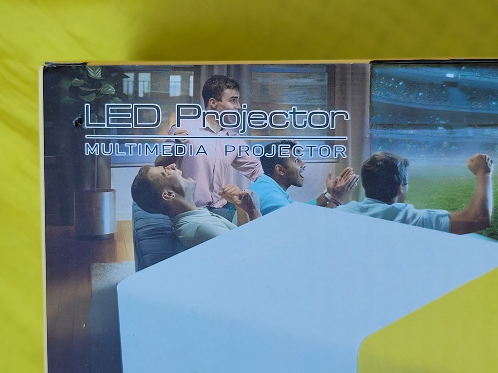 LED Projector Multimedia Home Theater USB HDMITested & Working Condition AS IS